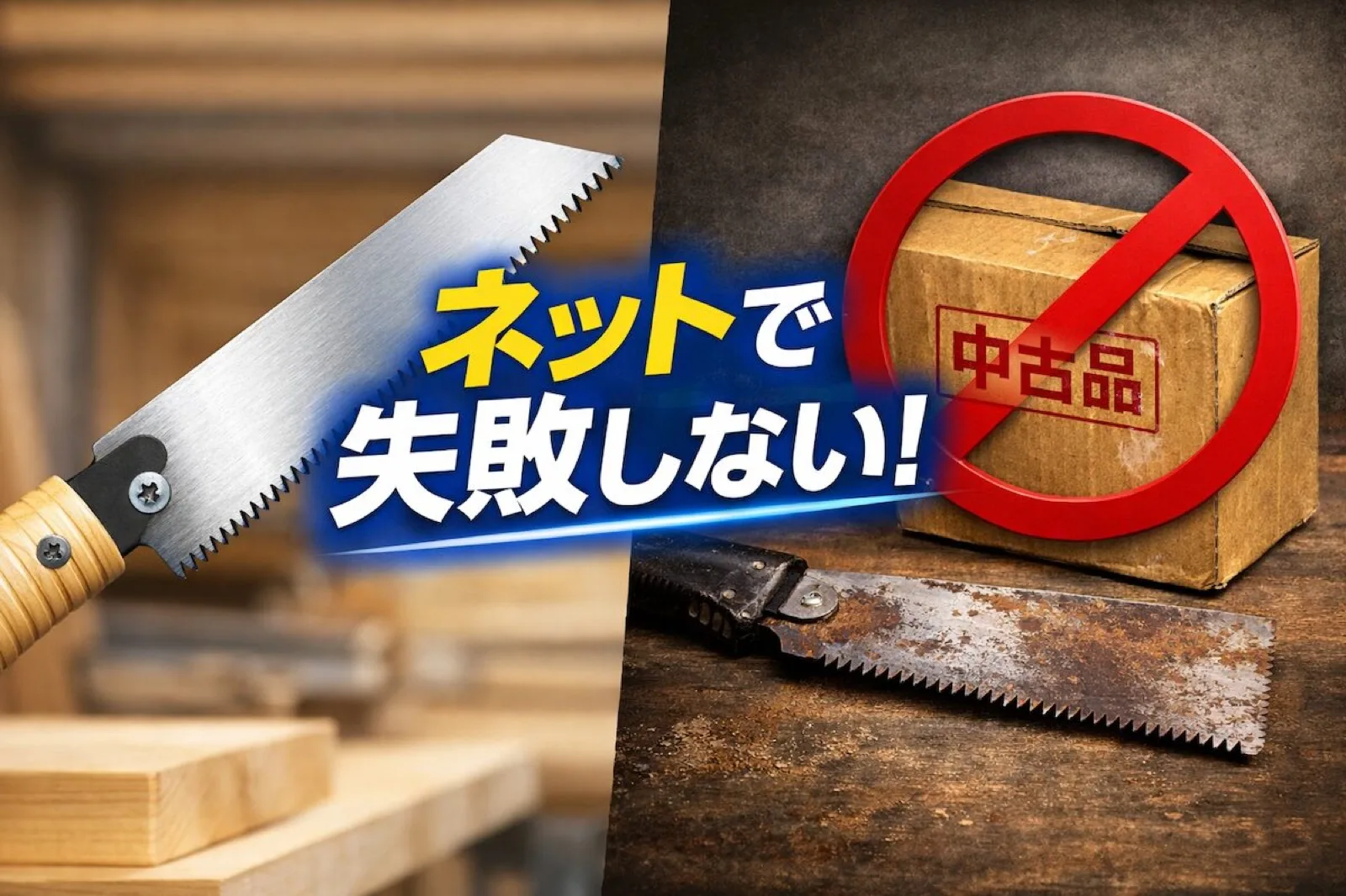 のこぎりをネット購入する前に|偽物・中古に注意すべき理由