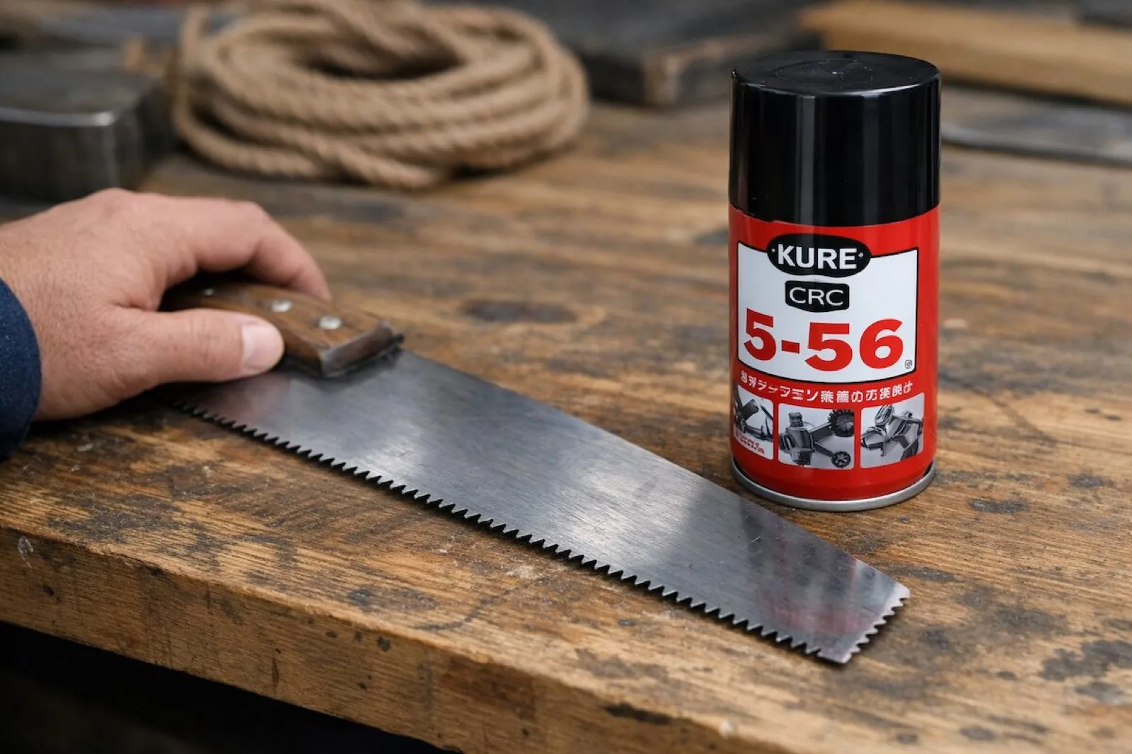 のこぎりの手入れに5-56は使える?使い方と注意点だけをシンプルに解説