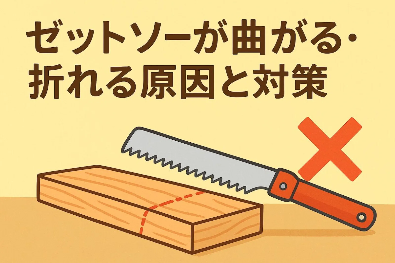ゼットソーが曲がる・折れる原因と予防方法まとめ