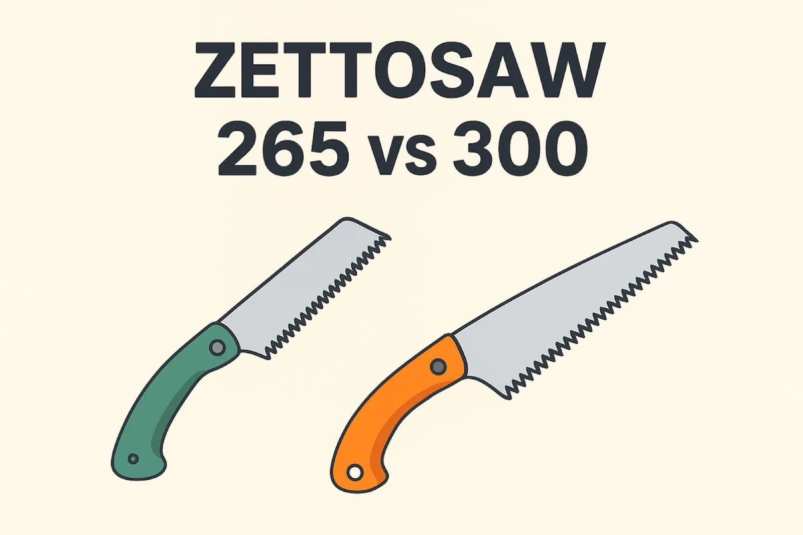 ゼットソー265 vs 300|サイズ違いは何が変わる?徹底比較